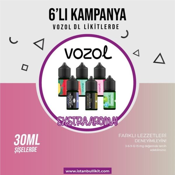 30 ml 6'Lı Kampanya - VOZOL Likit DL EKSTRA AROMA VERSİYON