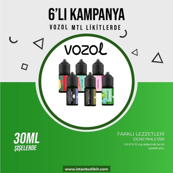 30 ml 6'Lı Kampanya - VOZOL Likit MTL VERSİYON